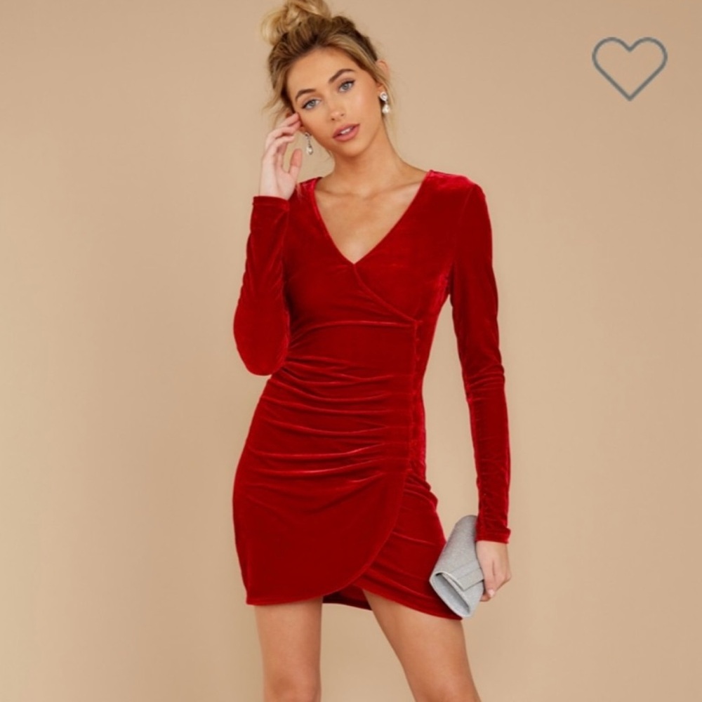 NWT It’s Just A Crush Velvet Mini Dress